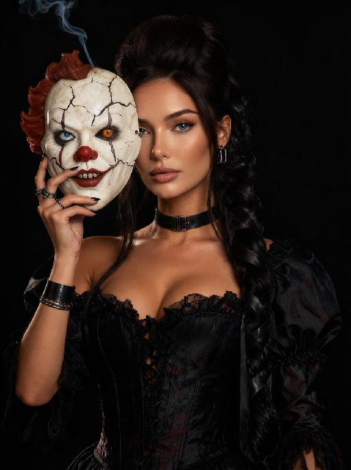 Haunted Beauty AI effects generated image