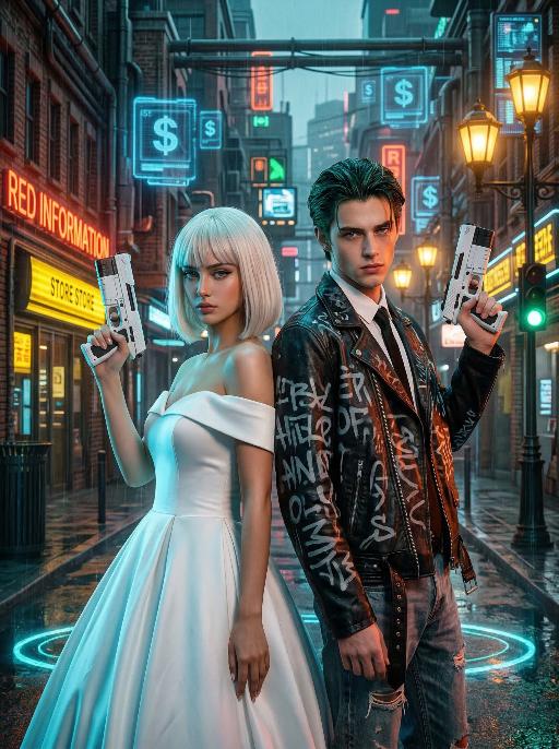 Cyber Couple AI effects generated image