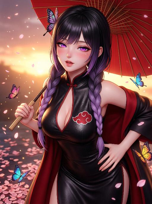 Butterfly Girl AI effects generated image