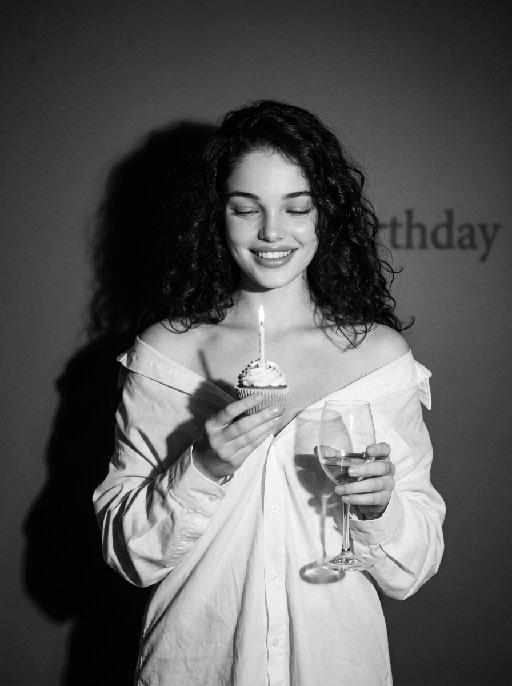Cake and Wine AI effects generated image
