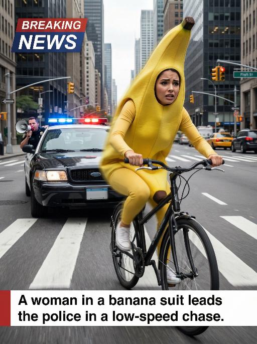 Banana Man AI effects generated image