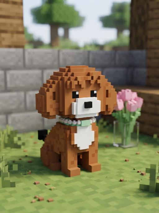 Block Pixel AI effects generated image