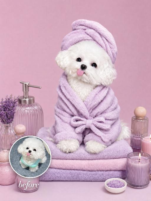 Lavender Moment AI effects generated image