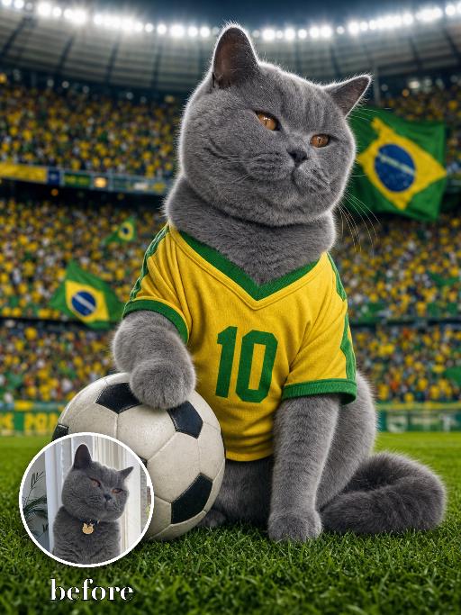 Soccer Stadium Fan AI effects generated image
