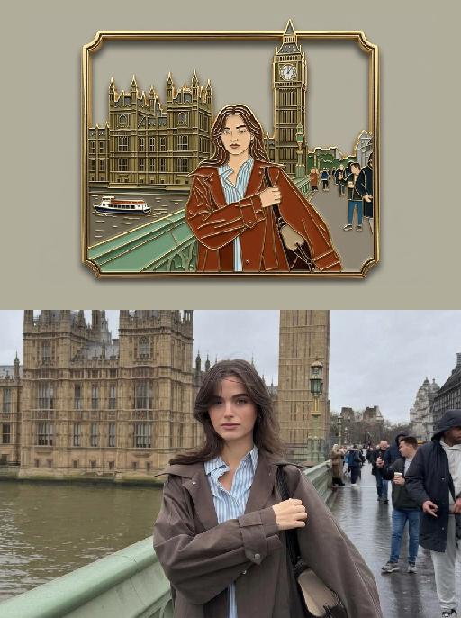 Enamel Puzzle AI effects generated image