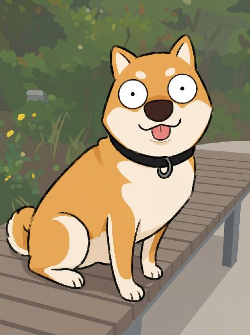 Flat Funny AI effects generated image