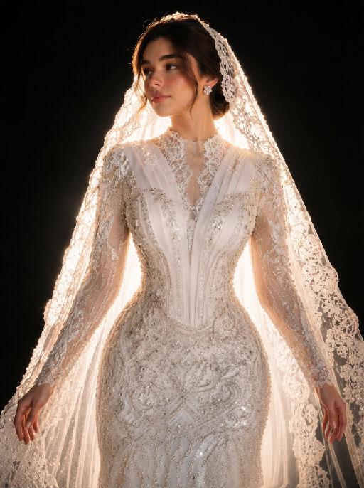 Halo Bride AI effects generated image
