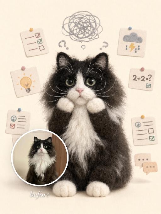 Study Pets AI effects generated image