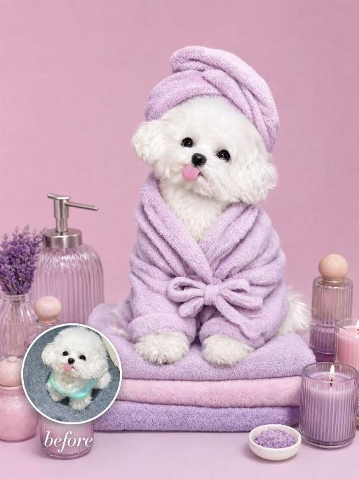 Lavender Moment AI effects generated image