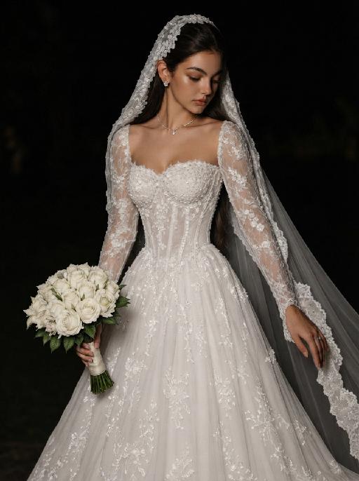 Midnight Bride AI effects generated image