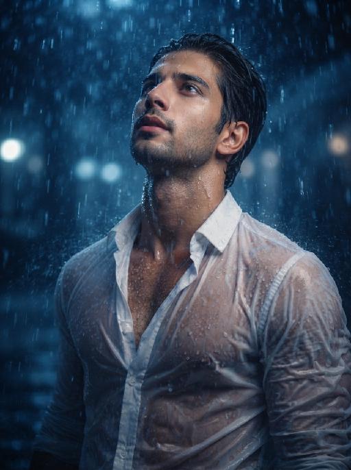 Lost in the Rain AI effects generated image