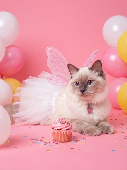 Pink Party AI effects generated image