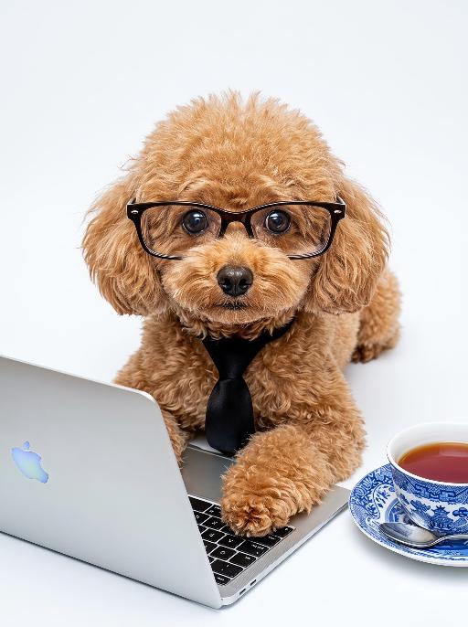 Workaholic Pet AI effects generated image
