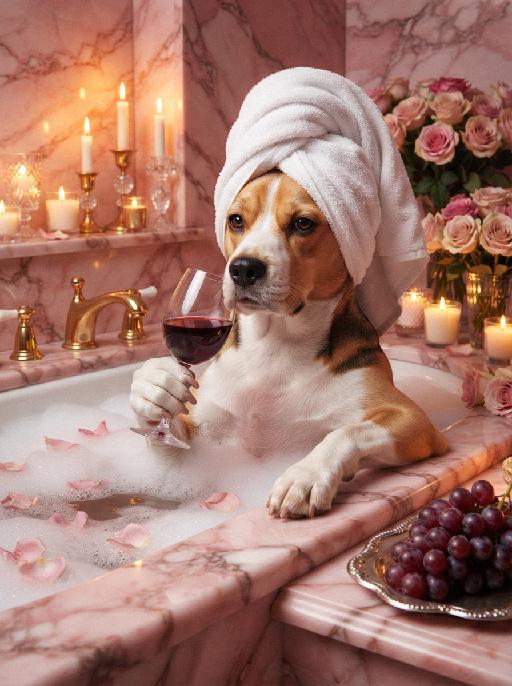 Rose Bathe AI effects generated image