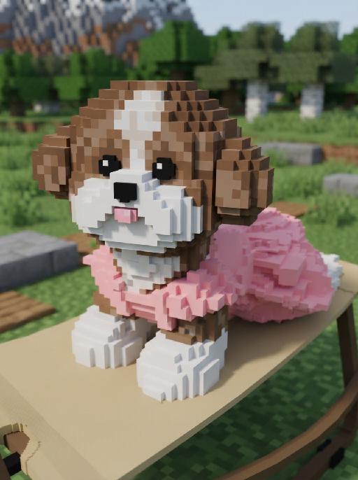 Block Pixel AI effects generated image