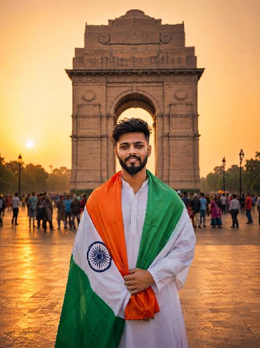 India Gate AI effects generated image