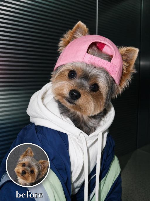 Street Pup AI effects generated image