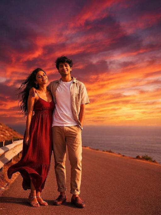 Tangerine Hue AI effects generated image