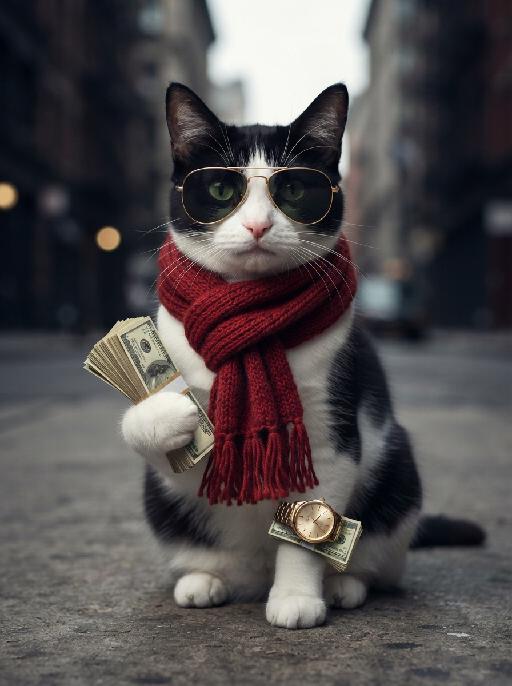 Pet Money AI effects generated image