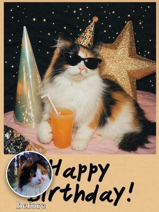 Birthday Treasure AI effects generated image