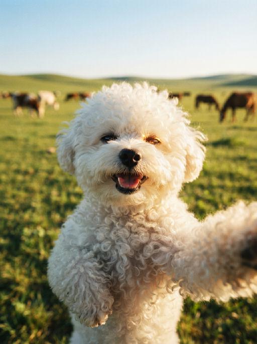 Meadow Selfie AI effects generated image
