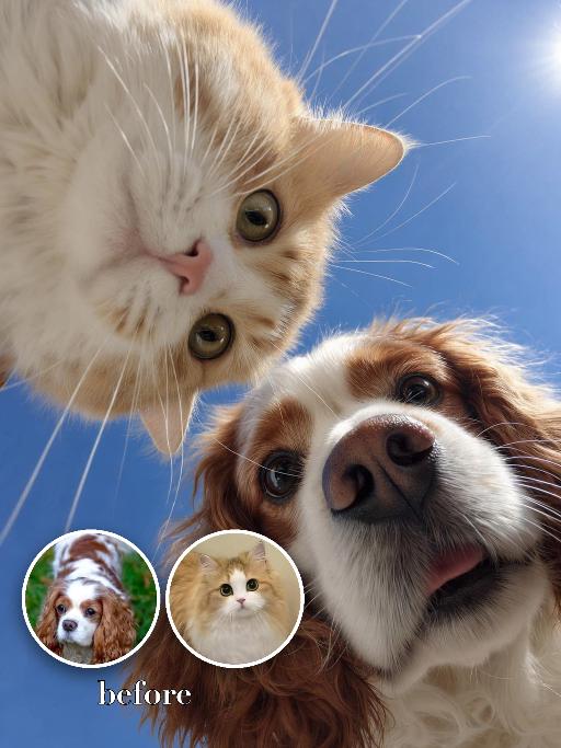 Looking Down AI effects generated image