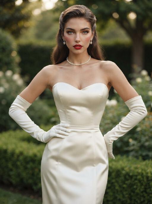 Ivory Hollywood Glamour AI effects generated image