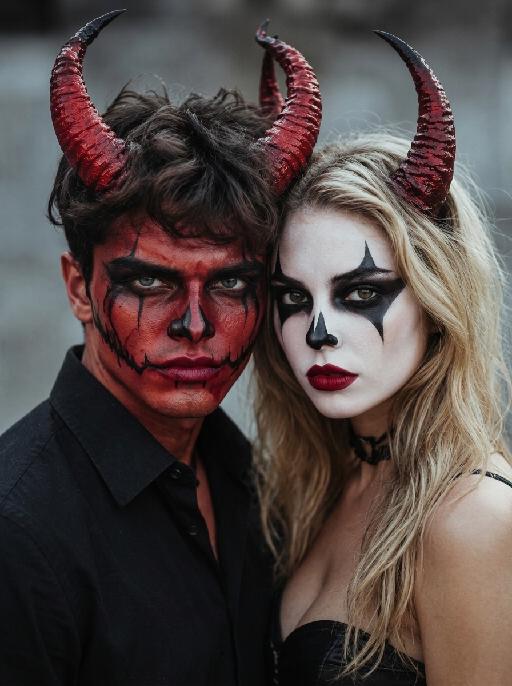 Devil Pair AI effects generated image