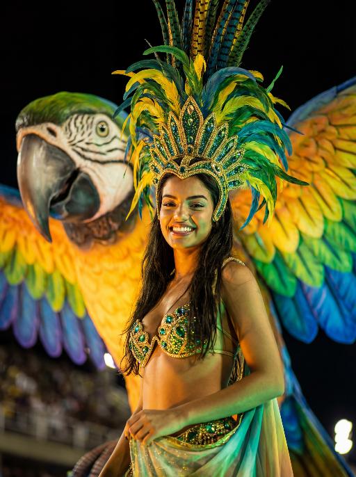 Feather Crown AI effects generated image