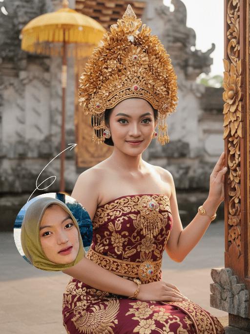 Bali Bride AI effects generated image