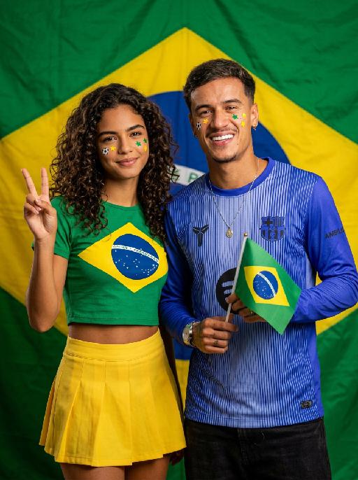 测试巴西双人写真-Glory Brazil AI effects generated image