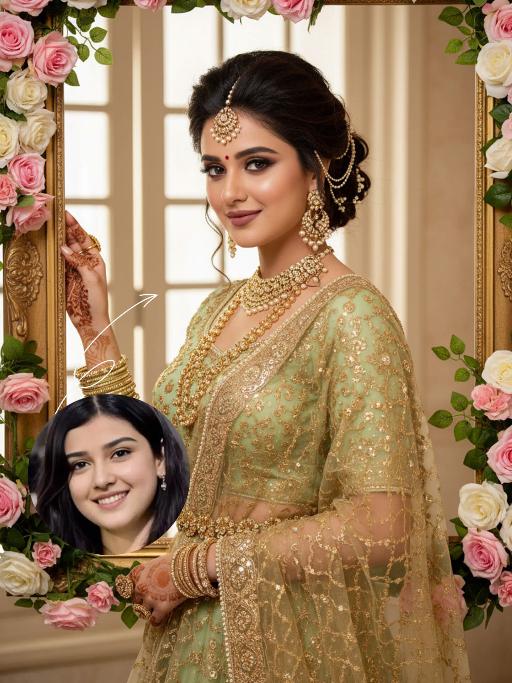 Blossom Queen AI effects generated image