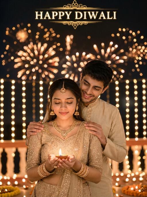 Diwali Wish AI effects generated image