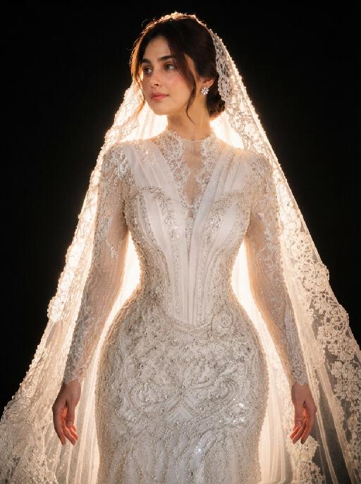 Halo Bride AI effects generated image