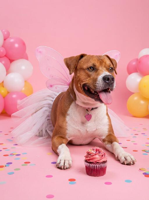 Pink Party AI effects generated image
