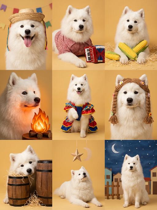Nine Grid Pet AI effects generated image