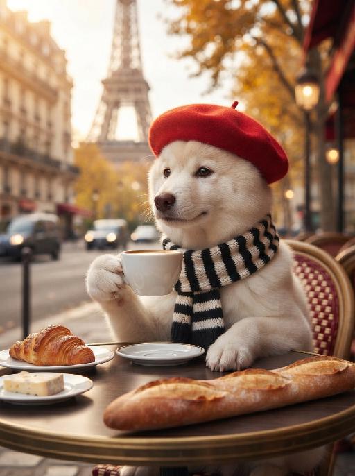 French Style AI effects generated image