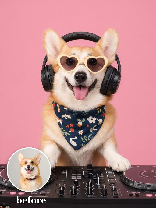 Headphone Treasure AI effects generated image