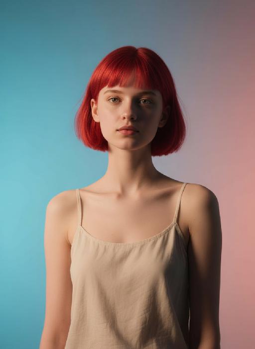 Red Hair AI effects generated image