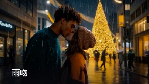 Rain Kiss AI effects generated image