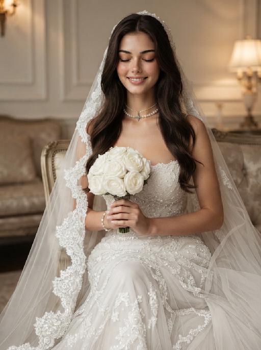 Bridal Bliss AI effects generated image