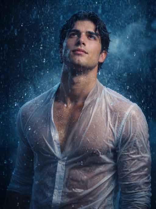 Lost in the Rain AI effects generated image