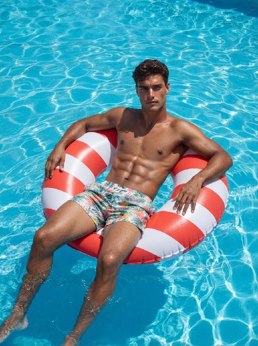 Poolside Chill AI effects generated image