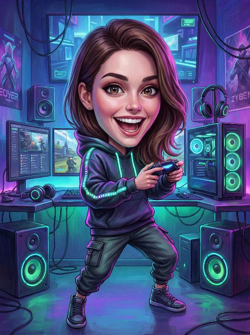 Game AI effects generated image