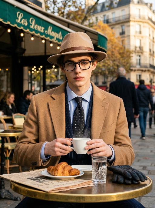 Cafe Gent AI effects generated image