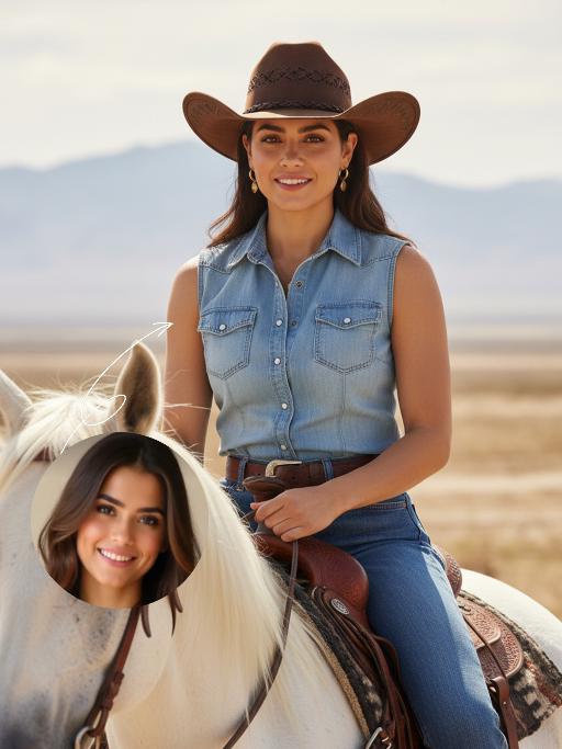 Cowgirl AI effects generated image