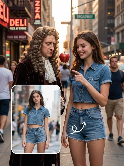 With Newton AI effects generated image