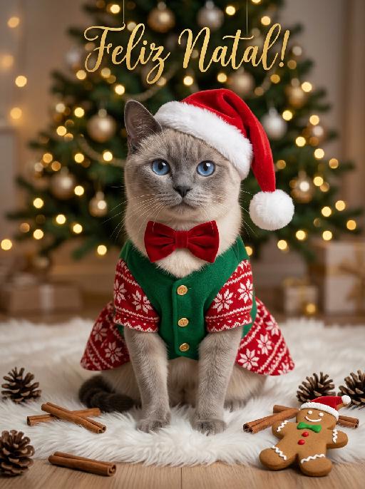 Merry Christmas AI effects generated image