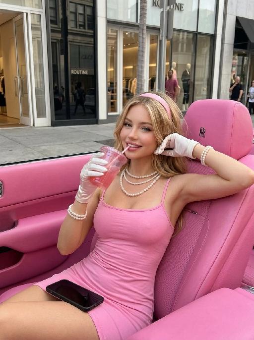 Chic Pink AI effects generated image