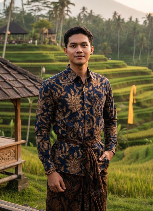 Bali Terraces AI effects generated image